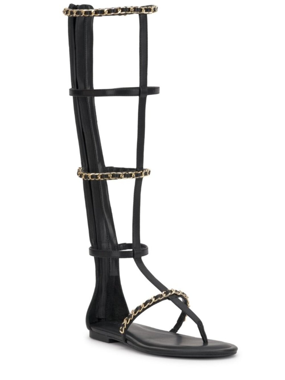 79$ INC International Concepts Harini High-Rise Gladiator Sandals Size 6 Black